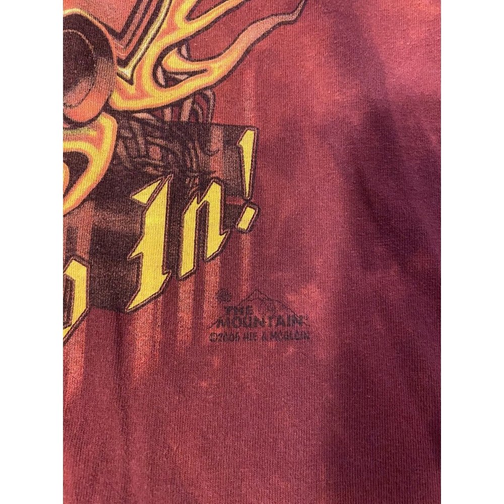 The Mountain Firefighter Tie Dye Red T Shirt Men's XL 100% Cotton - Picture 4 of 7